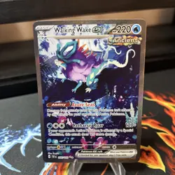 Pokemon Walking Wake ex 205/162 SV05 Temporal Forces Full Art Holo SIR - Image 3