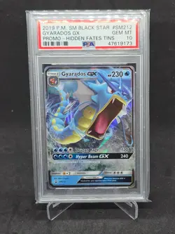 Gyarados Gx Sm212 Hidden Fates Tins Sm Black Star Promo Pokemon PSA 10 - Image 1