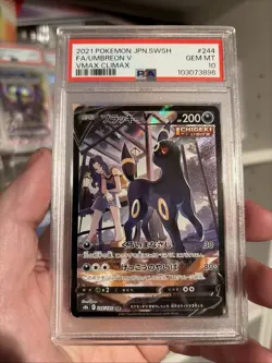 [PSA 10] Umbreon V 244/184 VMAX Climax S8b CSR Alternate Art Japanese POKEMON - Image 1