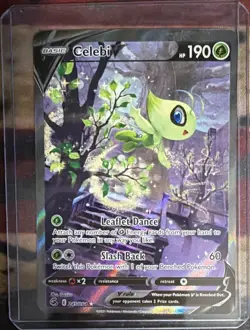 Celebi V Full Art Ultra Rare Holo 245/264 Fusion Strike Pokemon TCG English - Image 1