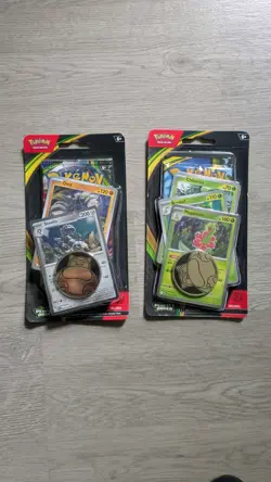 Lot Of 2 Pokemon Perfect Order Checklane Blister Promo Pack Meganium + Steelix - Image 1