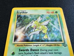 Pokemon Jungle Scyther Holo 10/64 NM *CLEAN* - Image 2