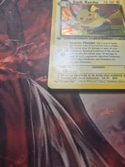 Dark Raichu 83/82 1st Edition Team Rocket Secret Rare Holo Pokemon MP/HP - Image 4