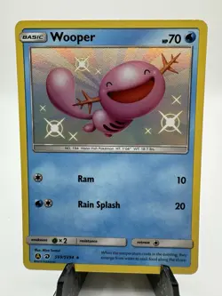 Pokemon TCG Wooper Hidden Fates SV9/SV94 Holo Shiny Holo Rare - Image 1