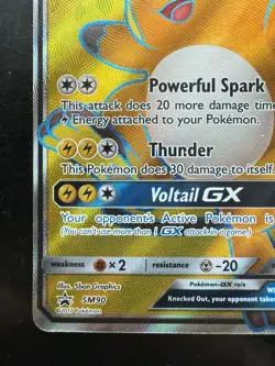 Pokemon Raichu GX Sun & Moon Black Star Promo SM90 (NM) - Image 4