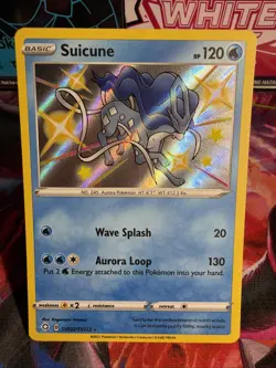 Pokemon TCG Suicune Holo Rare Shining Fates Baby Shiny Vault SV022/SV122 - Image 1