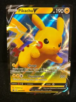 Pikachu V SWSH061 Holo Ultra Rare 2021 Pokemon Black Star Promo - Image 1