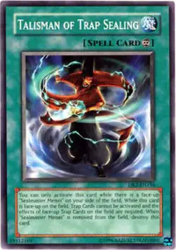 3 x Talisman of Trap Sealing - DR2-EN156 - Common - Unlimited Edition Near Mint, - Image 1