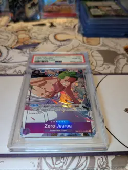 PSA 10 Zoro-Juurou Treasure Rare #004 English OP09 Emperors in the New World TR - Image 3