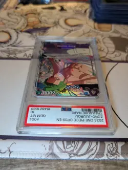 PSA 10 Zoro-Juurou Treasure Rare #004 English OP09 Emperors in the New World TR - Image 5