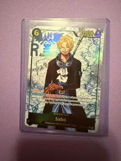 One Piece OP13-120 Sabo SEC Parallel OP13 Carrying On His Will Near Mint - Image 2