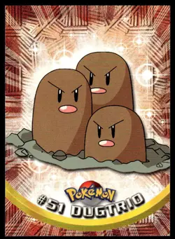 Pokemon TCG #51 Dugtrio Topps Series 1 - Image 1