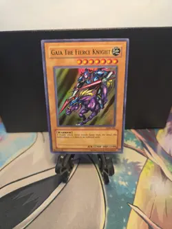 Yu-Gi-Oh Gaia the Fierce Knight LOB-006 Ultra Rare Unlimited NM - Image 1