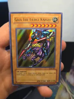 Yu-Gi-Oh Gaia the Fierce Knight LOB-006 Ultra Rare Unlimited NM - Image 3
