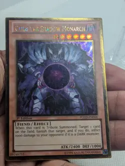 Caius the Shadow Monarch PGLD-EN066 Gold Rare 1st LP - Image 2