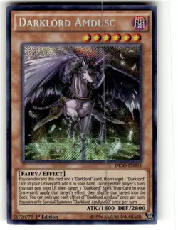 Yu-Gi-Oh! Darklord Amdusc - DESO-EN033 - Secret Rare - 1st Edition - LP - Image 1