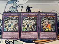 Yugioh Dracotail Arthalion x3 Ultra Rare JUSH-EN006 Near Mint - Image 1