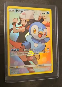 Pokemon TCG Piplup Holo Secret Rare Card Cosmic Eclipse 239/236 2019 Excellent! - Image 2