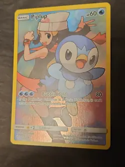 Pokemon TCG Piplup Holo Secret Rare Card Cosmic Eclipse 239/236 2019 Excellent! - Image 4