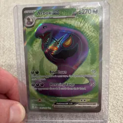 Arbok ex 185/165 S&V 151 (MEW) NM Ultra Rare Full Art Pokemon Card - Image 1