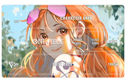 O-P Table Duel Playmat Nami CCG OPCG TCG Mouse Pad Trading Card Game Mat Deskmat - Image 1