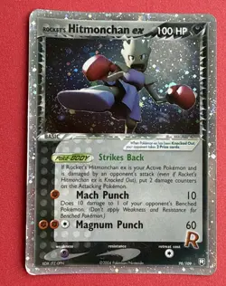 Pokemon Rocket's Hitmonchan EX Holo Team Rocket 98/109 - Image 1