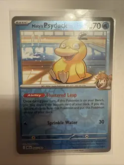 Pokemon TCG: Misty's Psyduck 45/182, Destined Rivals _ REVERSE HOLO - Image 1