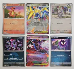 Pokemon TCG NM Lot Mega Skarmory ex Mega Floette ex Hoopa Charmeleon RH - Image 1