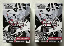 2x White Flare Booster Bundles: Pokemon - New & Sealed - Scarlet & Violet - Image 1