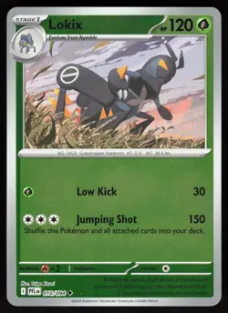 Lokix 010/094 Uncommon Phantasmal Flames Pokemon Reverse Holo Near Mint - Image 1