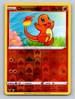 CHARMANDER 023/185 C VIVID VOLTAGE POKEMON REVERSE HOLO NM - Image 1