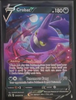 The Pokemon Company Crobat V SWSH110 SWSH Promo Full Art Holo Basic 180 HP - Image 1