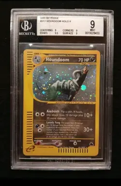 Pokemon Houndoom Skyridge Holo ENG 🇬🇧 BGS 9 MINT H32 - Image 1
