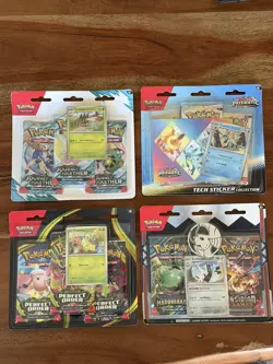 Pokemon Blister Lot of 4 Sealed - Image 1