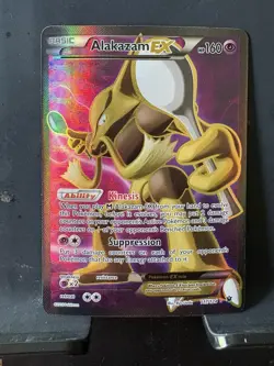 Pokemon TCG Alakazam EX Full Art Holo Ultra Rare Fates Collide 117/124 160 HP EN - Image 1