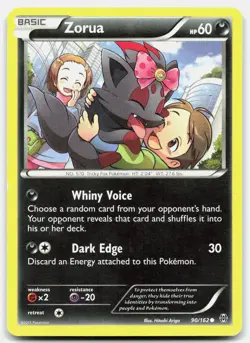 Zorua Common BREAKthrough 90/162 MP Pokemon - Image 1