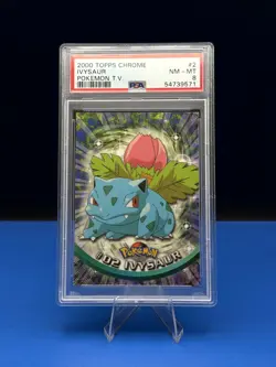 2000 TOPPS CHROME POKEMON T.V. #2 IVYSAUR - PSA 8 - Image 1