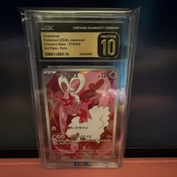 Pokemon TCG 2024 Sv5a Crimson Haze Enamorus 074/066 Art Rare Holo CGC 10 - Image 1