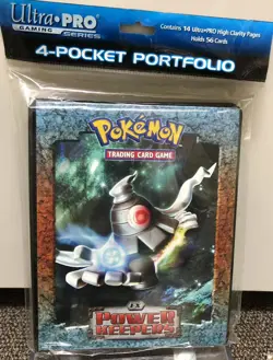 Pokemon Power Keepers Ultra Pro 4 Pocket Page Portfolio Rare Binder Hold 40-80. - Image 1