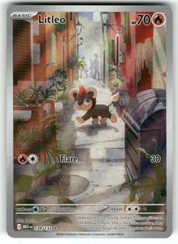 Litleo 139/132 Illustration Rare Mega Evolution Pokemon Near Mint - Image 1
