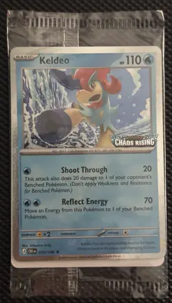 Pokemon TCG Keldeo Chaos Rising 019/086 Stamped PROMO sealed - Image 1