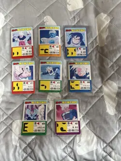 Dragon Ball PP Cards 8 Card Lot Dot Prism Holo Amada Vintage Set JAPAN - Image 2