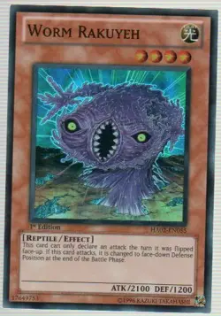 3 x Worm Rakuyeh - HA02-EN055 - Super Rare - Unlimited Edition Near Mint, Englis - Image 1