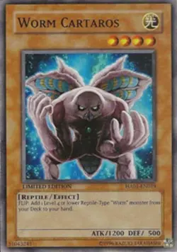 3 x Worm Cartaros - HA01-EN019 - Super Rare - Unlimited Edition Near Mint, Engli - Image 1