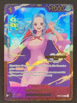 One Piece 2024 Nefeltari Vivi Championship Top Prize OP02-096 R Near Mint NM - Image 1