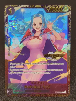 One Piece 2024 Nefeltari Vivi Championship Top Prize OP02-096 R Near Mint NM - Image 3