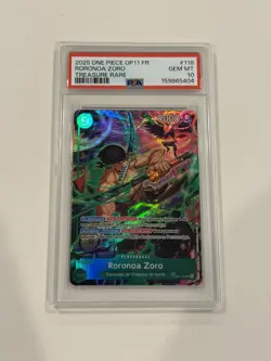 One Piece CCG Roronoa Zoro Treasure Rare OP06-118 FRENCH PSA 10 Gem Mint - Image 1