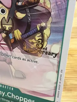 One Piece TCG OP13-030 Tony Tony Chopper Gold Stamped 3rd Anniversary - Image 2