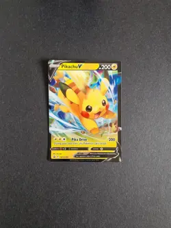 SWSH285 Pikachu V Sword & Shield Black Star Promo Pokemon Trading Card Game TCG - Image 1