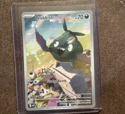 Pokemon Trubbish 140/086 Sv: White Flare Illustration Rare Holo 70 HP Card - Image 1